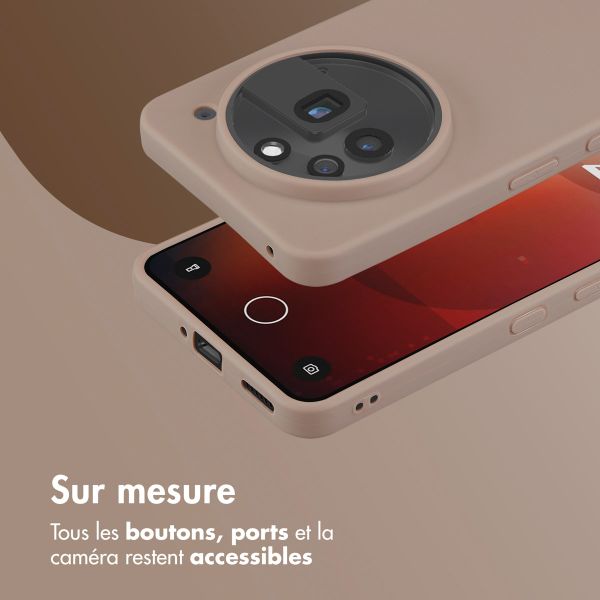 imoshion Coque Couleur Nothing Phone (3a) Pro - Marron