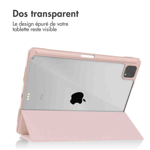 imoshion Coque tablette rigide Trifold Apple iPad Pro 11 (2022 / 2021 / 2020 / 2018) - Rose