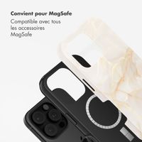 Selencia Coque arrière Vivid avec MagSafe Apple iPhone 16 Pro Max - Golden Beige Marble