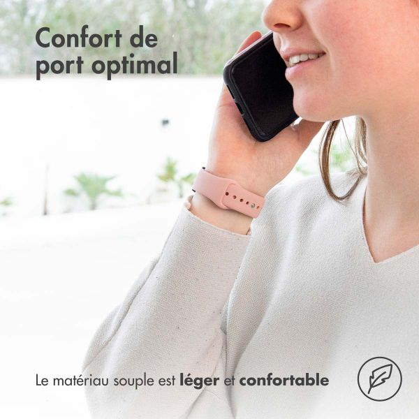 imoshion Bracelet sport en silicone  - Connexion universelle 20 mm - Rose