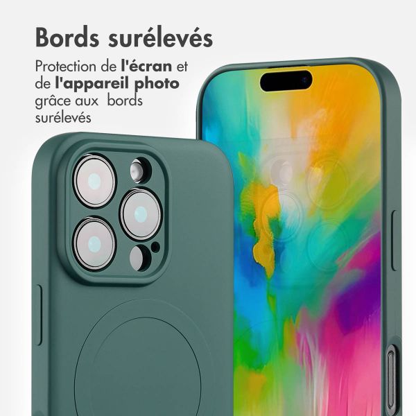 imoshion Coque Couleur avec MagSafe iPhone 16 Pro - Vert foncé