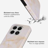 Selencia Coque arrière Vivid avec MagSafe Xiaomi 17 - Golden Beige Marble