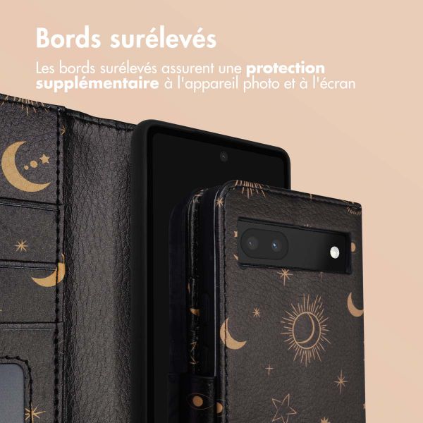 imoshion Étui de télephone portefeuille Design Google Pixel 6a - Sky Black