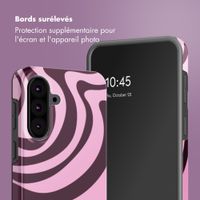 Selencia Coque arrière Vivid Samsung Galaxy A37 (5G) - Wavy Swirl Pink Plum