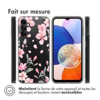 imoshion Coque Design Samsung Galaxy A14 (5G/4G) - Fleur - Rose / Vert