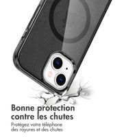imoshion Coque Pailletée avec MagSafe Apple iPhone 15 - Glitter Noir