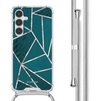 imoshion Coque Design avec cordon Samsung Galaxy S24 Plus - Petrol Green Graphic