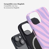 Selencia Coque arrière Vivid avec MagSafe Apple iPhone 14 - Zebra Light Pink Lilac