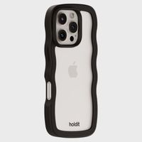 Holdit Coque Wavy Apple iPhone 16 Pro - Black / Transparent