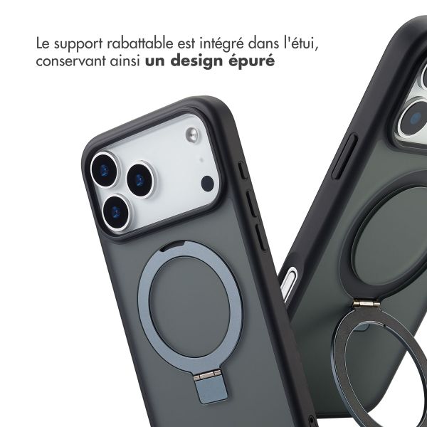 Accezz Coque Ring Stand avec MagSafe Apple iPhone 17 Pro - Noir