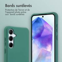 imoshion Coque de couleur avec cordon amovible Samsung Galaxy A55 - Vert foncé