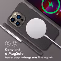 imoshion Coque arrière Color avec cordon amovible et MagSafe Apple iPhone 13 Pro - Black Coffee