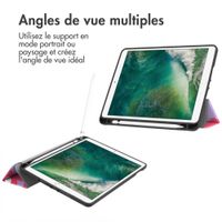 imoshion Coque tablette Design Trifold Apple iPad 6 (2018) 9.7 pouces / iPad 5 (2017) 9.7 pouces / Air 2 (2014)/Air 1 (2013) - Dusty Rose Blossom
