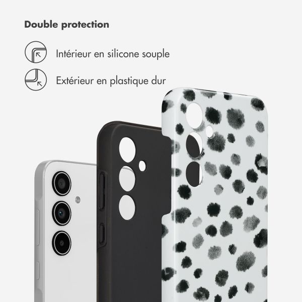 Selencia Coque arrière Vivid Samsung Galaxy A35 - Trendy Leopard