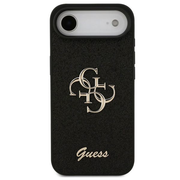 Guess Coque 4G Metal Logo Glitter Apple iPhone Air - Noir