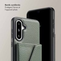 Selencia Coque à cordon avec porte-cartes enveloppe Sera Samsung Galaxy A36 / A56 - Sage Green