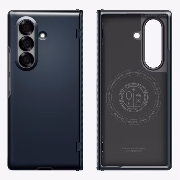 Spigen Coque Slim Armor Pro MagFit Samsung Galaxy Z Fold 7 - Metal Slate