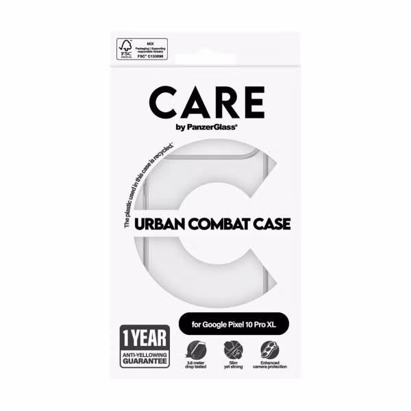 CARE by PanzerGlass Coque Urban Combat Google Pixel 10 Pro XL - Clear