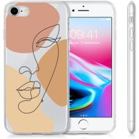 imoshion Coque Design iPhone SE (2022 / 2020) / 8 / 7 - Line Art Color Face