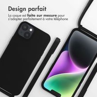 imoshion ﻿Coque en silicone avec cordon iPhone 14 Plus - Noir