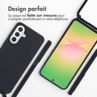 imoshion Coque en silicone avec cordon Samsung Galaxy A57 (5G) - Noir
