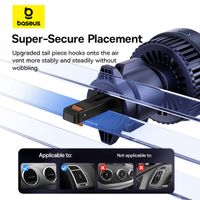 Baseus MagPro Series Qi2 - Support de téléphone de voiture - Grille de ventilation - Magnetique et MagSafe - Chargeur sans fil - Noir