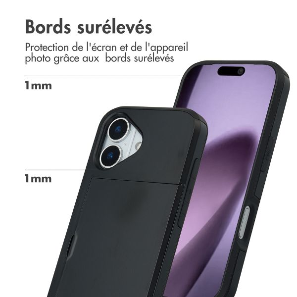 imoshion Coque arrière avec porte-cartes Apple iPhone 17 - Noir