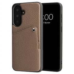 Selencia Coque Riva avec porte-cartes Samsung Galaxy A37 (5G) - Mocha Brown
