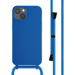 imoshion ﻿Coque en silicone avec cordon iPhone 14 - Bleu