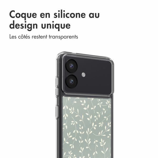 imoshion Coque Design Samsung Galaxy S26 Plus - Smoke Green Flowers