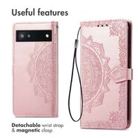 imoshion Etui de télephone Mandala Google Pixel 6a - Rose Doré