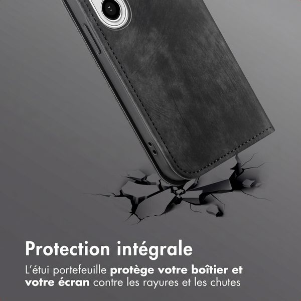 imoshion Étui de téléphone portefeuille Slim Samsung Galaxy A27 (5G) - Noir