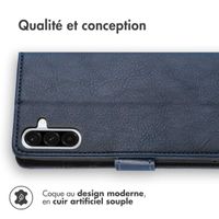 imoshion Étui de téléphone portefeuille Luxe Samsung Galaxy A36 - Bleu foncé