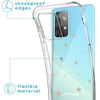 imoshion Coque Design avec cordon Samsung Galaxy A52(s) (5G/4G) - Stars Gold