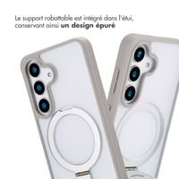 Accezz Coque Ring Stand avec MagSafe Samsung Galaxy S25 - Gris