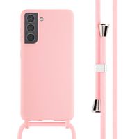 imoshion ﻿Coque en silicone avec cordon Samsung Galaxy S21 - Rose