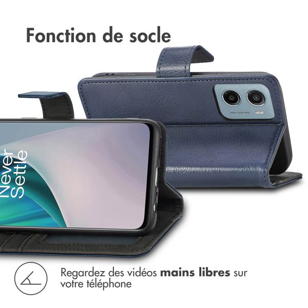 imoshion Étui de télephone portefeuille Motorola Moto G05 / E15 - Bleu foncé