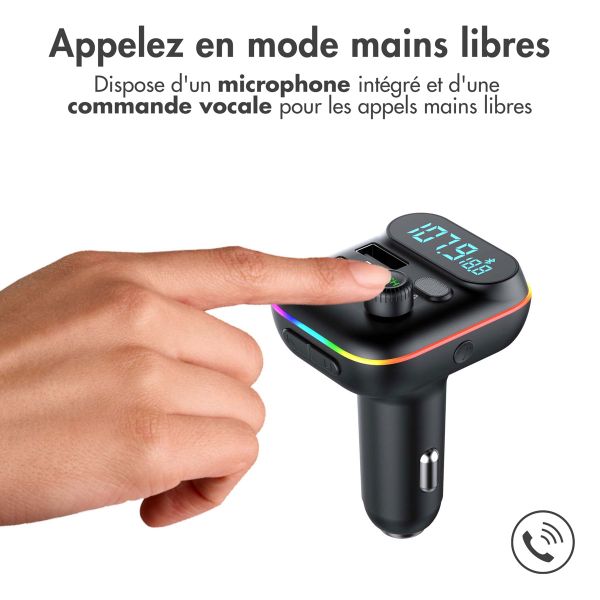 imoshion L'émetteur FM USB-C et Quick Charge - Noir