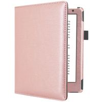 imoshion Etui portefeuille Luxe unie pour liseuse Kobo Aura H2O Edition 2 - Rose