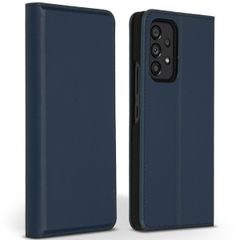 Accezz Étui de téléphone Slim Folio en cuir de qualité supérieure Samsung Galaxy A53 - Bleu foncé