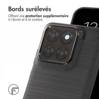 imoshion Coque Brushed Motorola Moto G77 - Noir