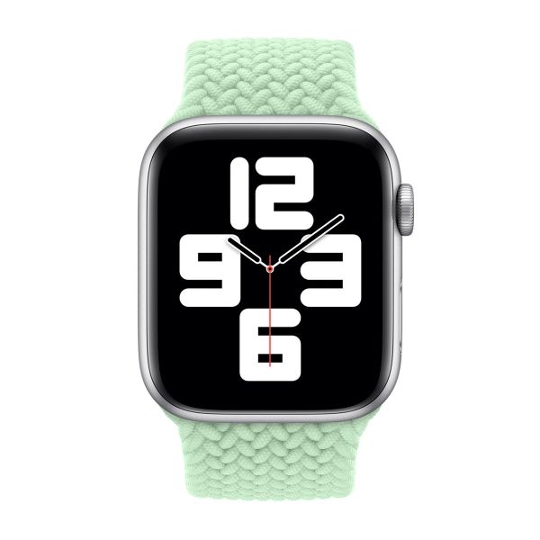 Apple Bracelet Solo tressé Apple Watch | 44/45/46/49 mm - Taille 12 - Pistachio