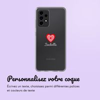 Coque personnalisée avec un cœur Samsung Galaxy A52(s) (5G/4G) - Transparent