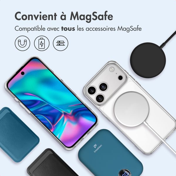 imoshion Coque arrière de protection avec MagSafe Apple iPhone 17 Pro Max - Transparent
