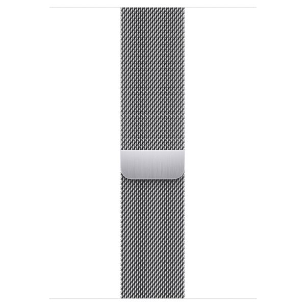 Apple Bracelet à boucle Milanais Apple Watch Series 1-10 / SE / Ultra (2) - 42/44/45/46/49 mm - Silver