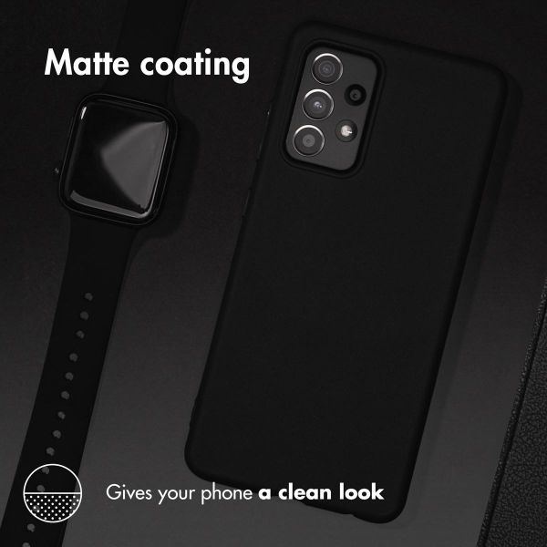 Accezz Coque Couleur Samsung Galaxy A33 - Noir