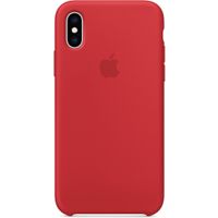 Apple Coque en silicone iPhone Xs / X - Rouge