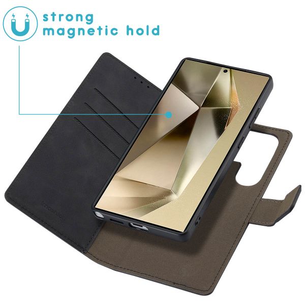 imoshion Etui de télephone luxe 2-en-1 amovible Samsung Galaxy S25 Ultra - Noir