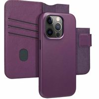 Accezz Étui de téléphone portefeuille en cuir 2-en-1 avec MagSafe Apple iPhone 14 Pro - Heath Purple