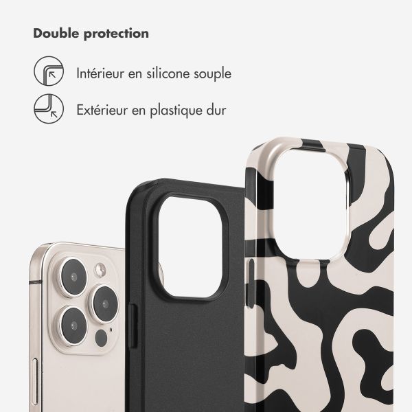 Selencia Coque arrière Vivid Apple iPhone 14 Pro - Art Wave Black